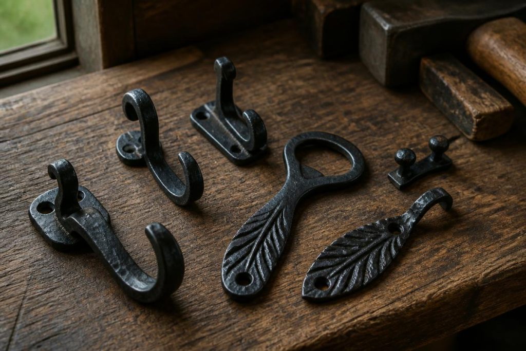 Hand Forged Pine Branch Hook