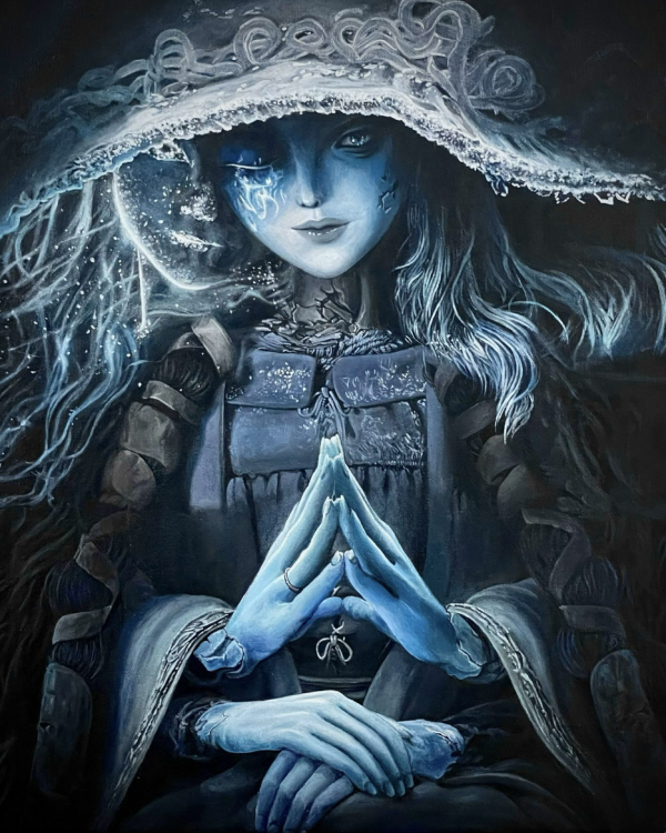 The Moonlit Sorceress Print